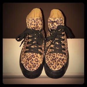 Leopard Platform Sneakerd